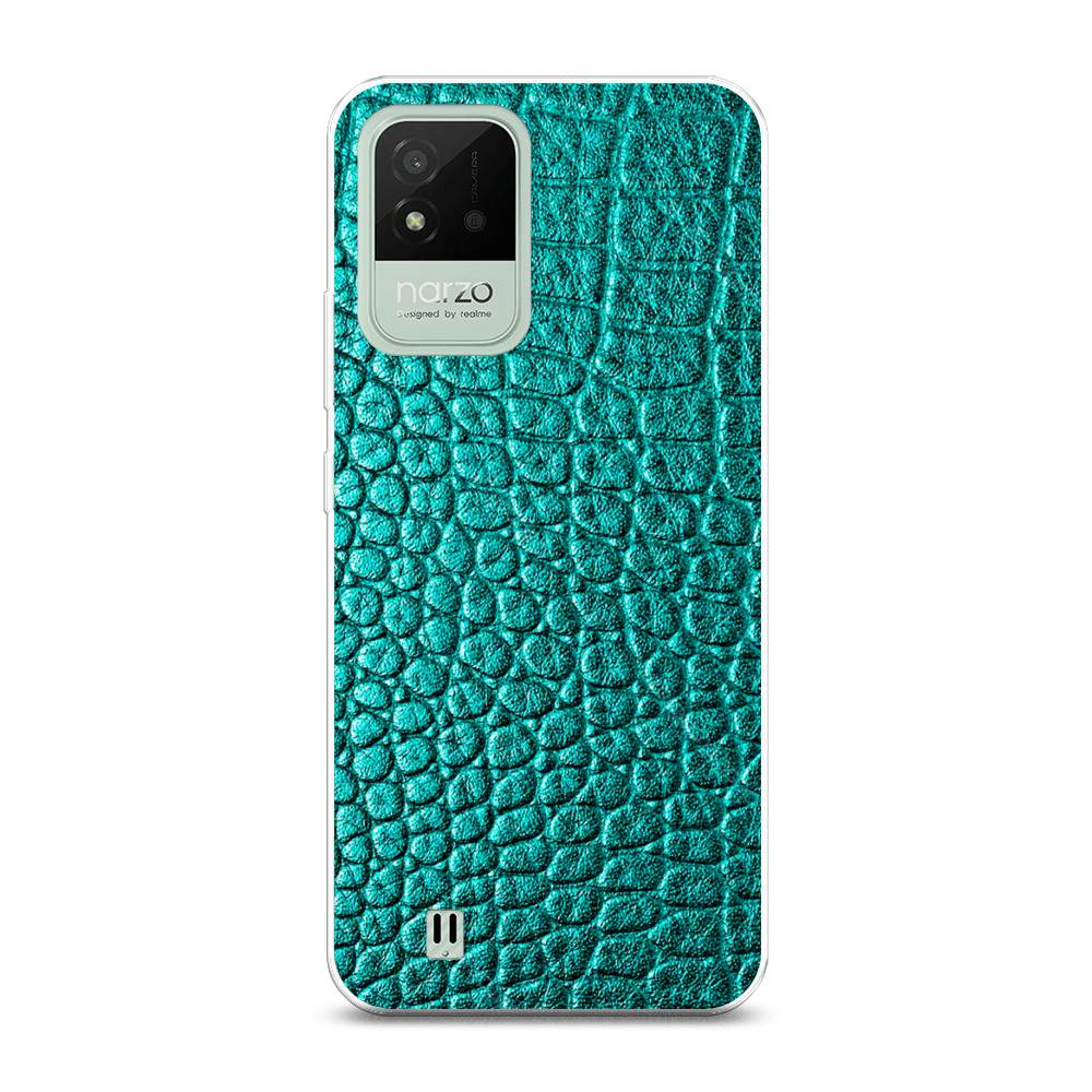 

Силиконовый чехол "Бирюзовая змея" на Realme Narzo 50i, 2510050-3