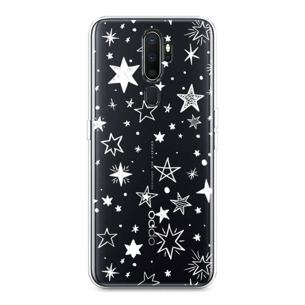 

Чехол Awog на Oppo A5/A9 2020 "Звездочки графика белая", Разноцветный, 251350-7