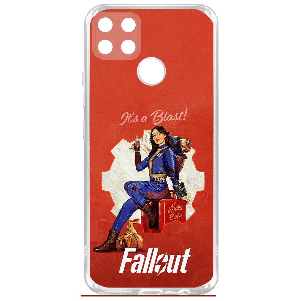 

Чехол-накладка Krutoff Clear Case Фоллаут (Fallout) - Это взрыв! для Realme C25
