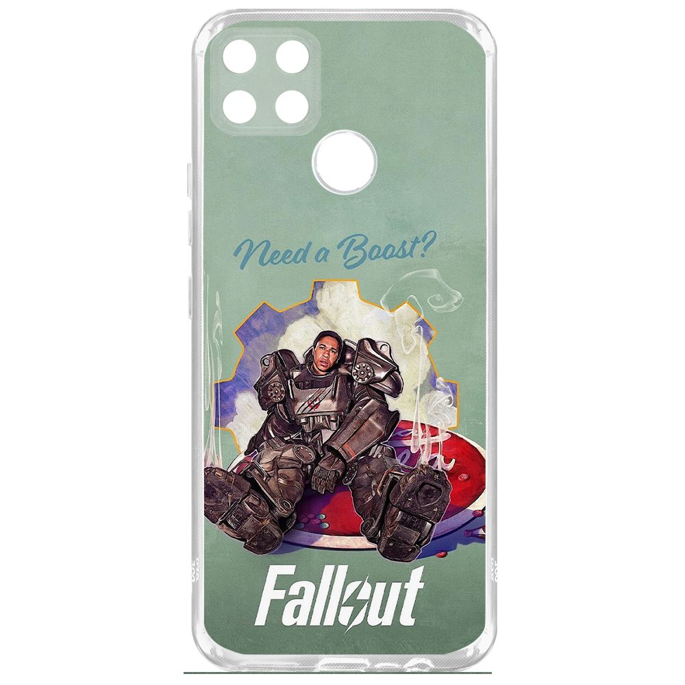 

Чехол-накладка Krutoff Clear Case Фоллаут (Fallout) - Нужно ускорение для Realme C25s, Прозрачный
