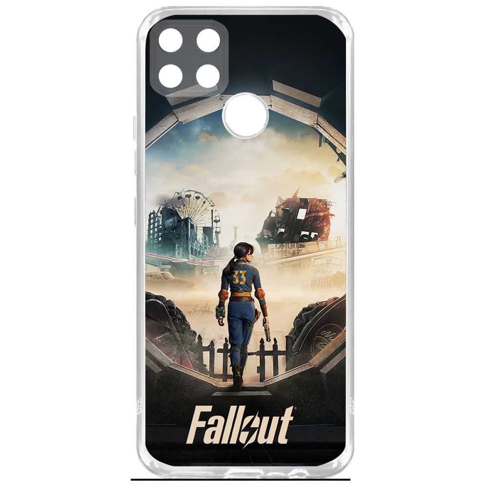

Чехол-накладка Krutoff Clear Case Фоллаут (Fallout) - Убежище 33 для Realme C25s, Прозрачный