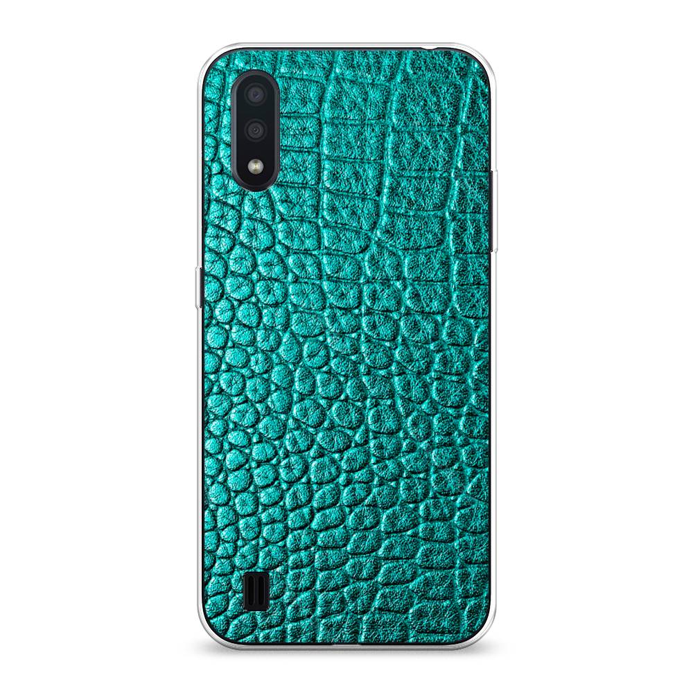 

Силиконовый чехол "Бирюзовая змея" на Samsung Galaxy A01, 29550-3
