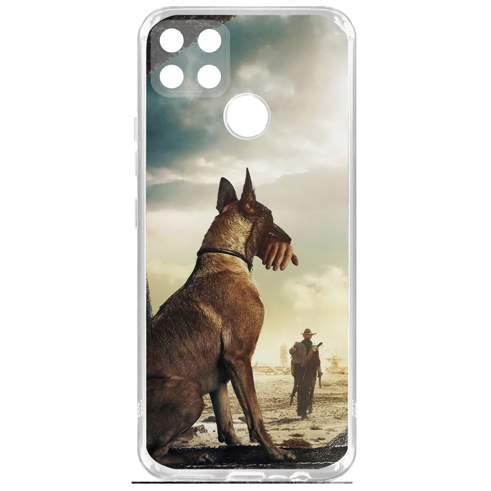 

Чехол-накладка Krutoff Clear Case Фоллаут (Fallout) - Псина для Realme C25s, Прозрачный