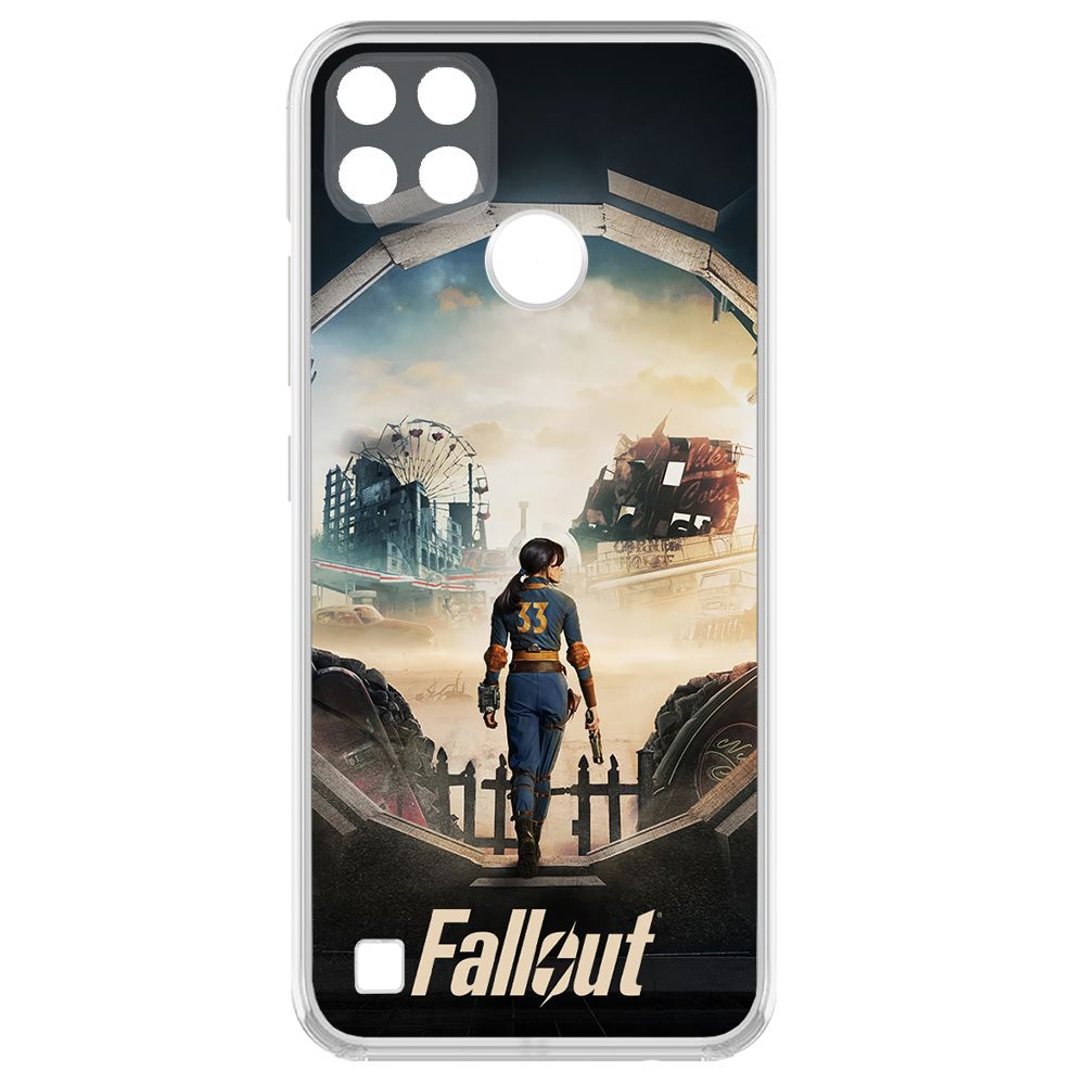 

Чехол-накладка Krutoff Clear Case Фоллаут (Fallout) - Убежище 33 для Realme C25Y