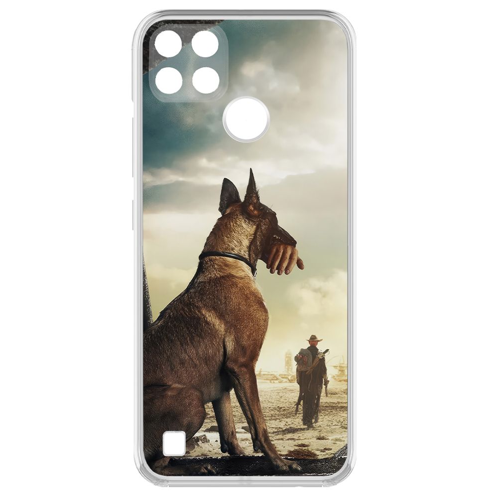 

Чехол-накладка Krutoff Clear Case Фоллаут (Fallout) - Псина для Realme C25Y, Прозрачный