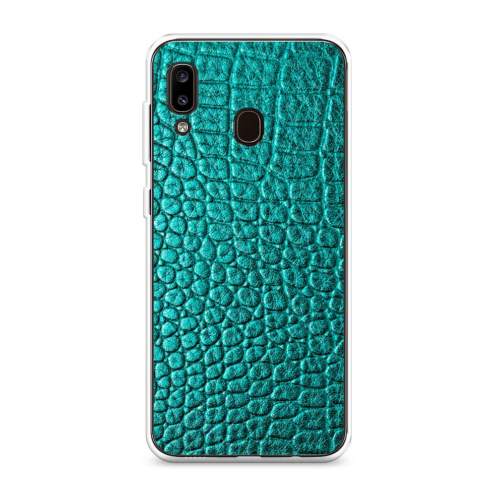 

Силиконовый чехол "Бирюзовая змея" на Samsung Galaxy A20, 27650-3
