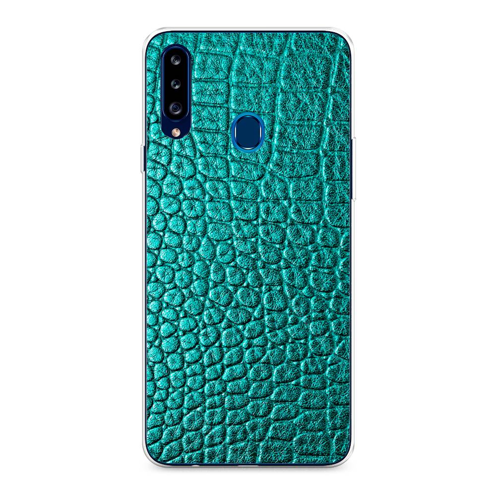 

Чехол Awog на Samsung Galaxy A20s / Самсунг A20s "Бирюзовая змея", 2100850-3