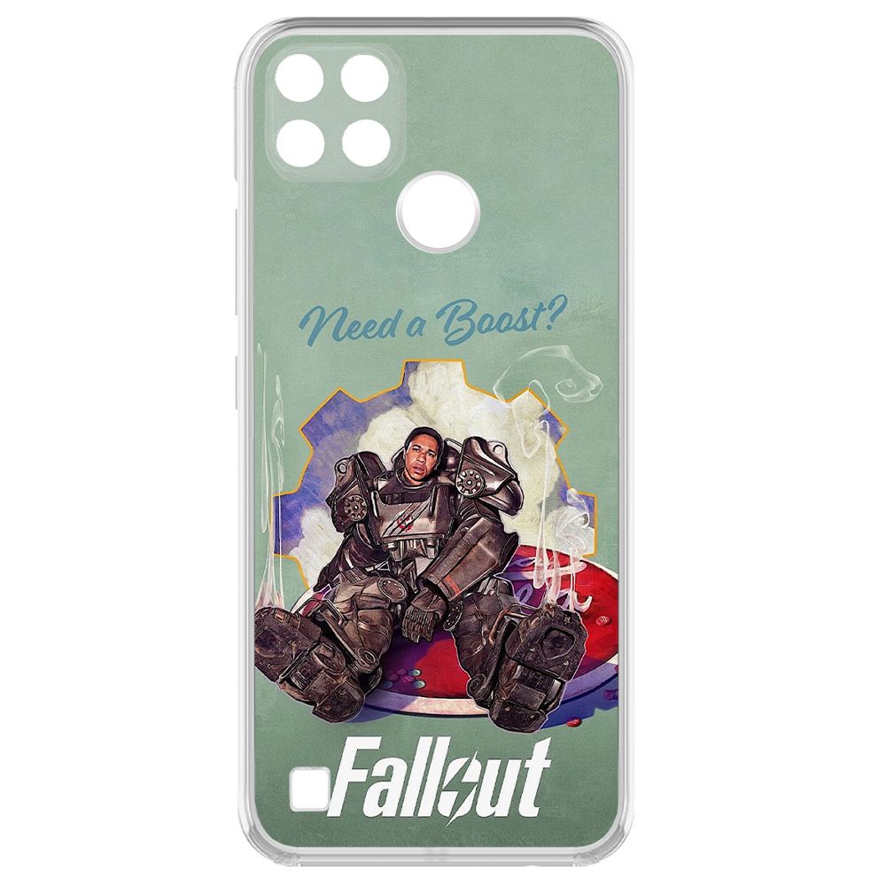 

Чехол-накладка Krutoff Clear Case Фоллаут (Fallout) - Нужно ускорение для Realme C25Y, Прозрачный