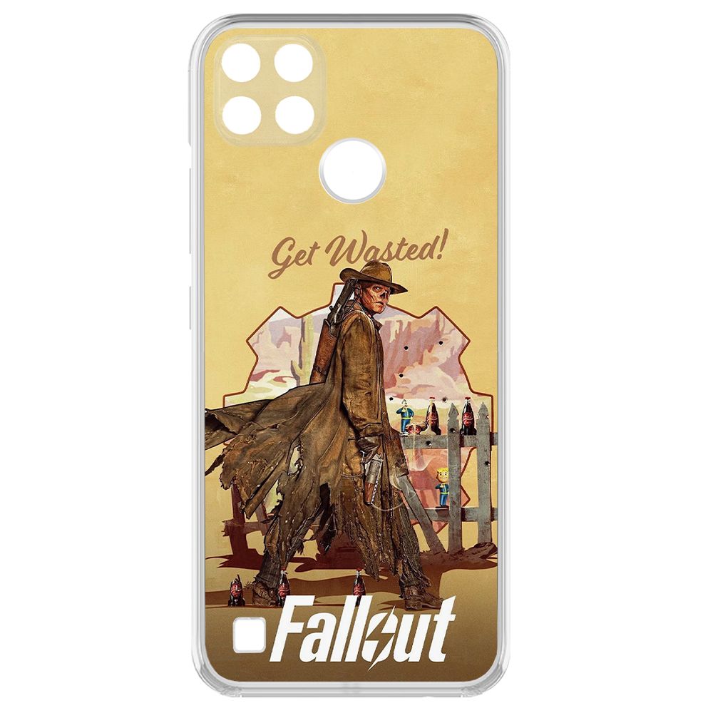 

Чехол-накладка Krutoff Clear Case Фоллаут (Fallout) - Давай напьемся! для Realme C25Y, Прозрачный