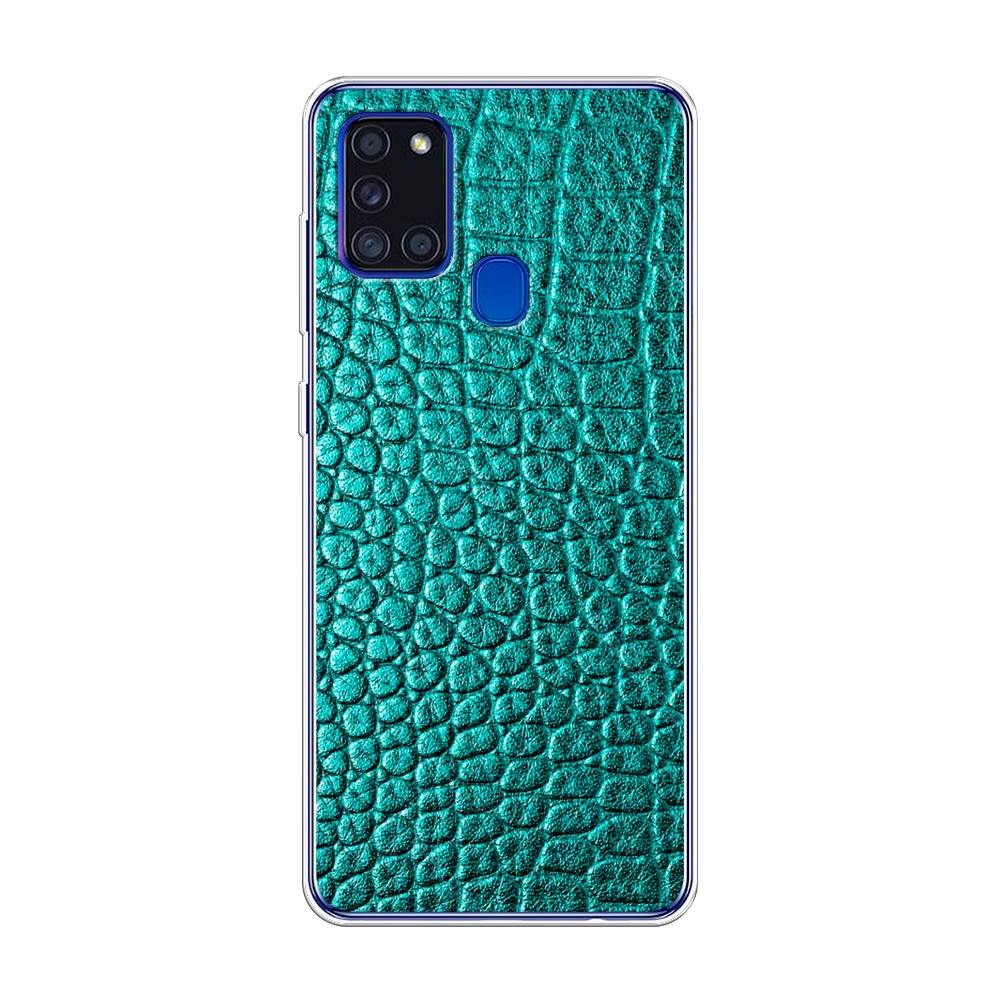 

Чехол Awog на Samsung Galaxy A21s / Самсунг A21s "Бирюзовая змея", 2100250-3