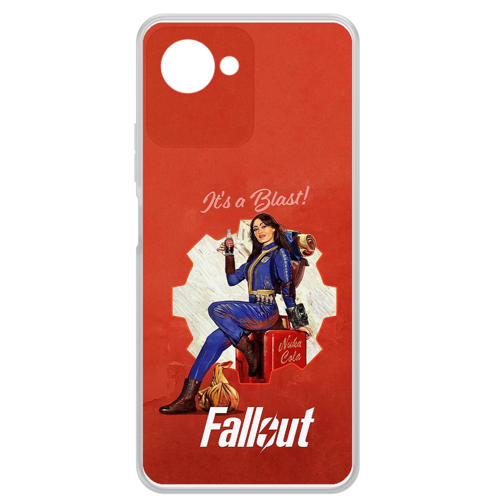 

Чехол-накладка Krutoff Clear Case Фоллаут (Fallout) - Это взрыв! для Realme C30s, Прозрачный