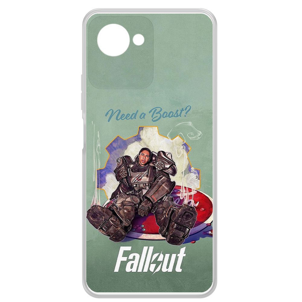

Чехол-накладка Krutoff Clear Case Фоллаут (Fallout) - Нужно ускорение для Realme C30s, Прозрачный
