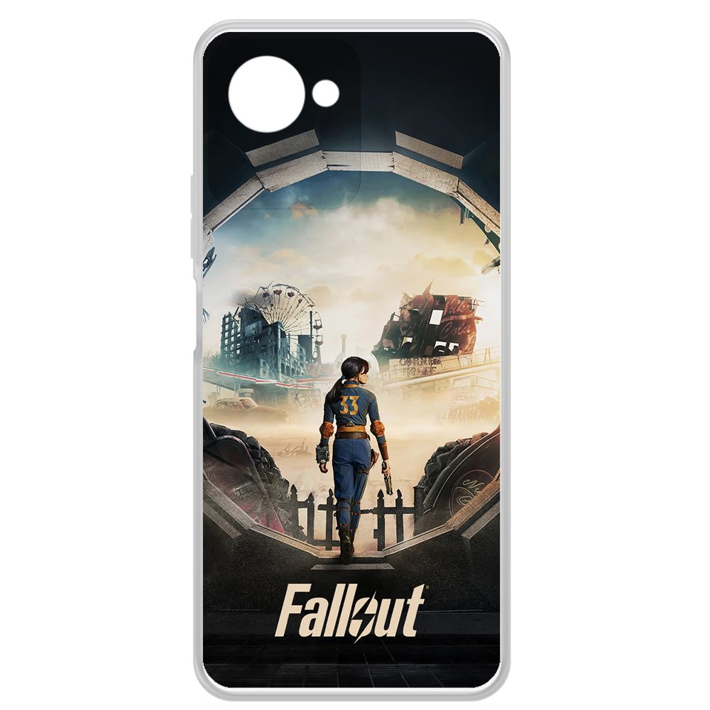 

Чехол-накладка Krutoff Clear Case Фоллаут (Fallout) - Убежище 33 для Realme C30s