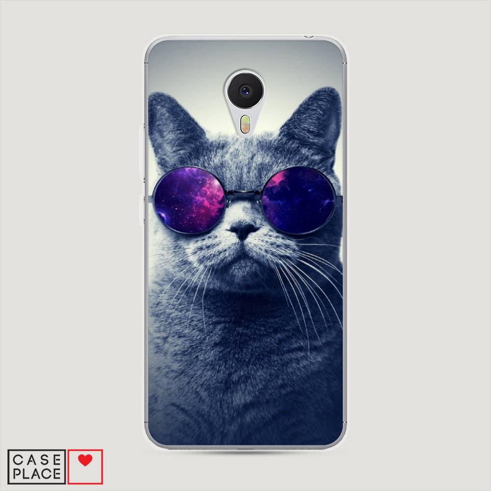 

Чехол Awog на Meizu M3 "Космический кот", Красный, 70350-1