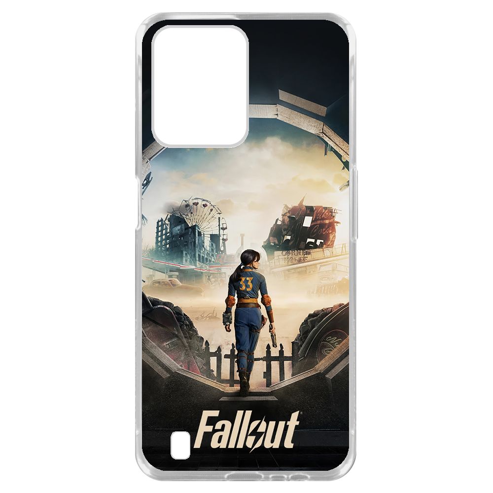 

Чехол-накладка Krutoff Clear Case Фоллаут (Fallout) - Убежище 33 для Realme C31, Прозрачный
