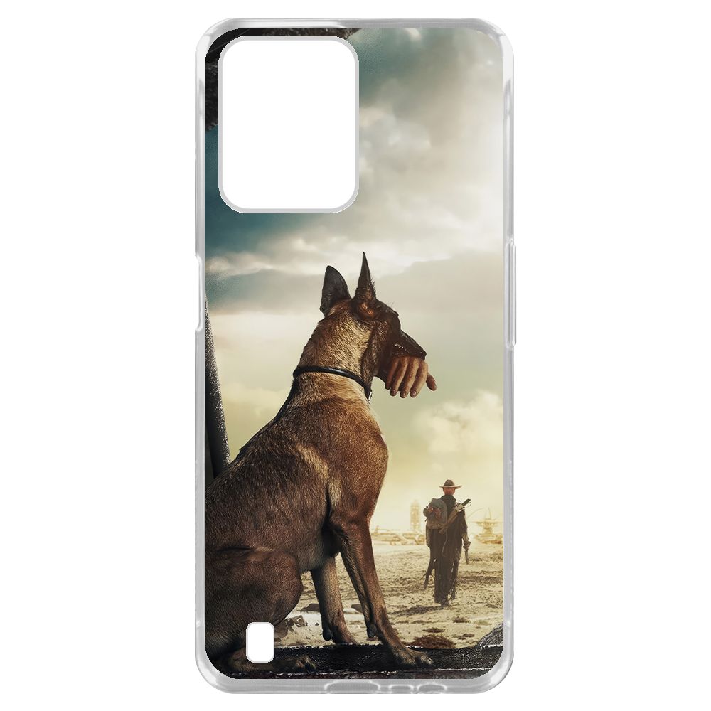 

Чехол-накладка Krutoff Clear Case Фоллаут (Fallout) - Псина для Realme C31, Прозрачный