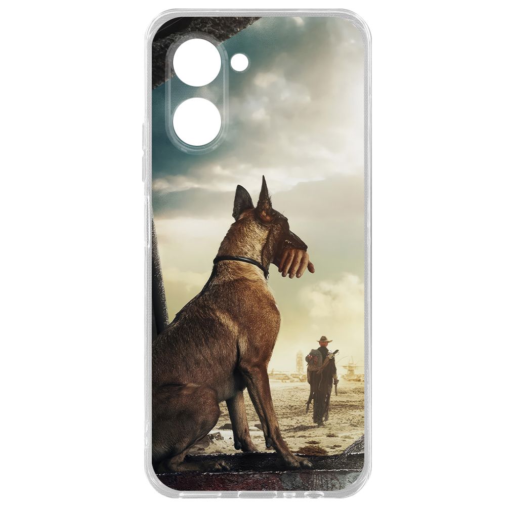 

Чехол-накладка Krutoff Clear Case Фоллаут (Fallout) - Псина для Realme C33, Прозрачный