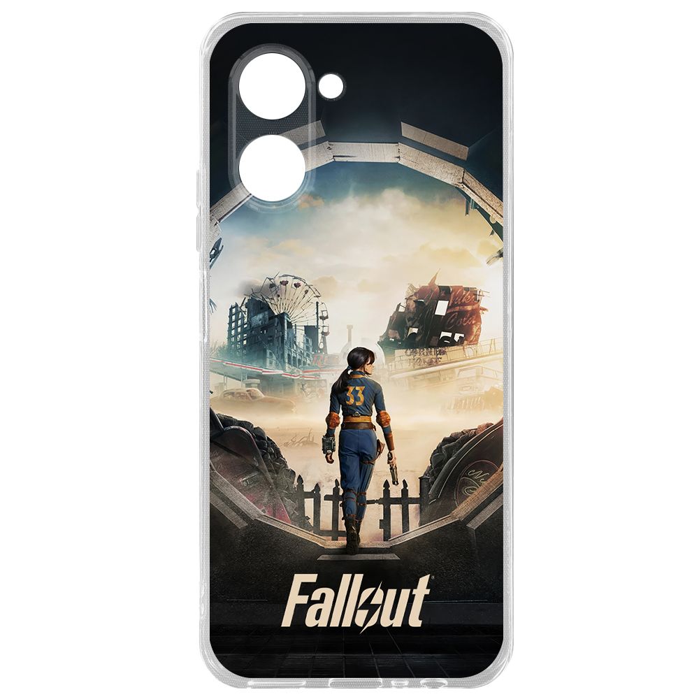 

Чехол-накладка Krutoff Clear Case Фоллаут (Fallout) - Убежище 33 для Realme C33, Прозрачный