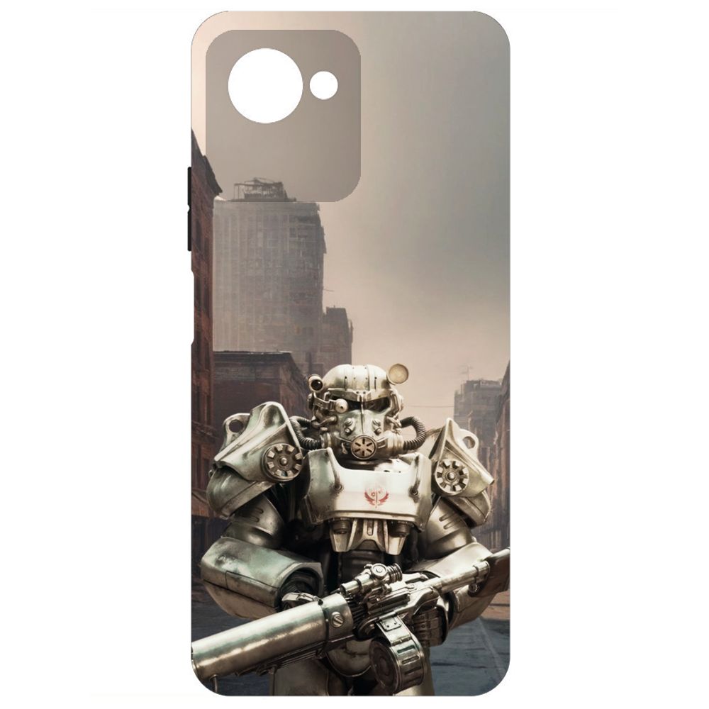 

Чехол-накладка Krutoff Soft Case Фоллаут (Fallout) - Рыцарь Братства для Realme C30s