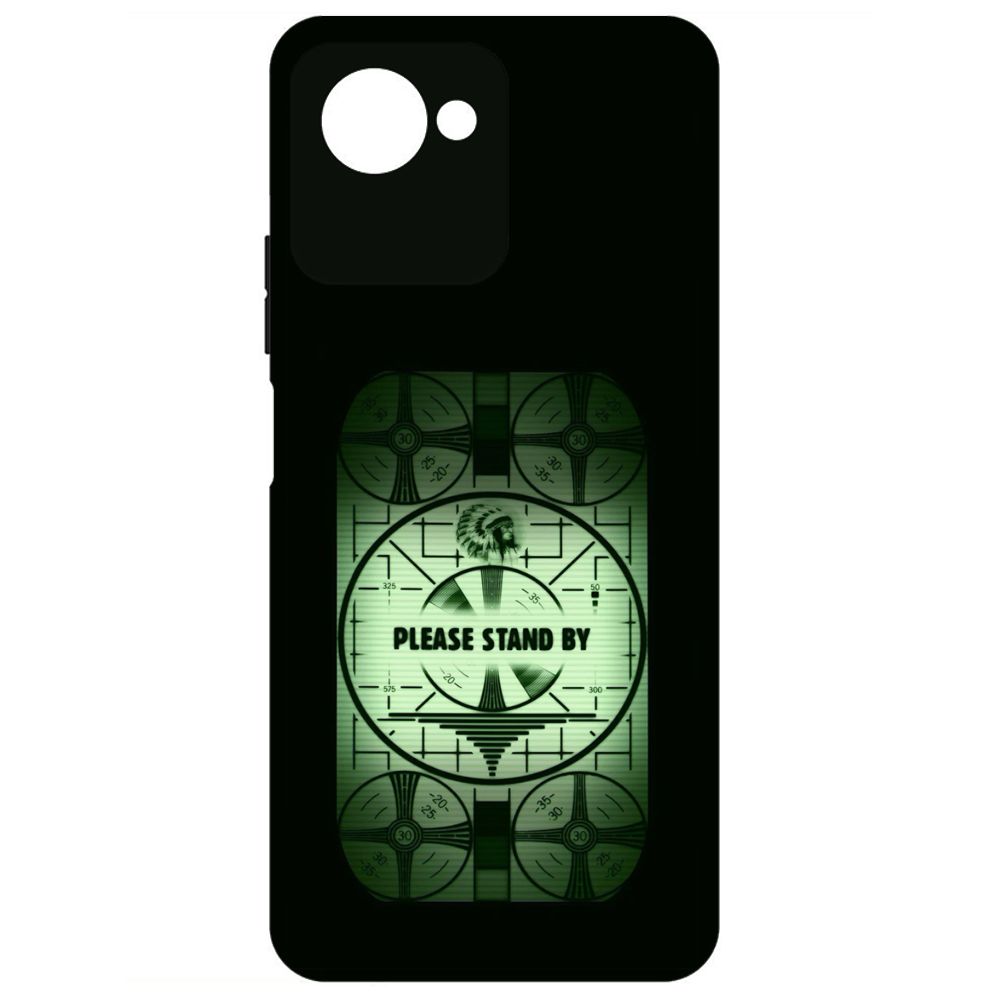 

Чехол-накладка Krutoff Soft Case Фоллаут (Fallout) - Пожалуйста, подождите для Realme C30s