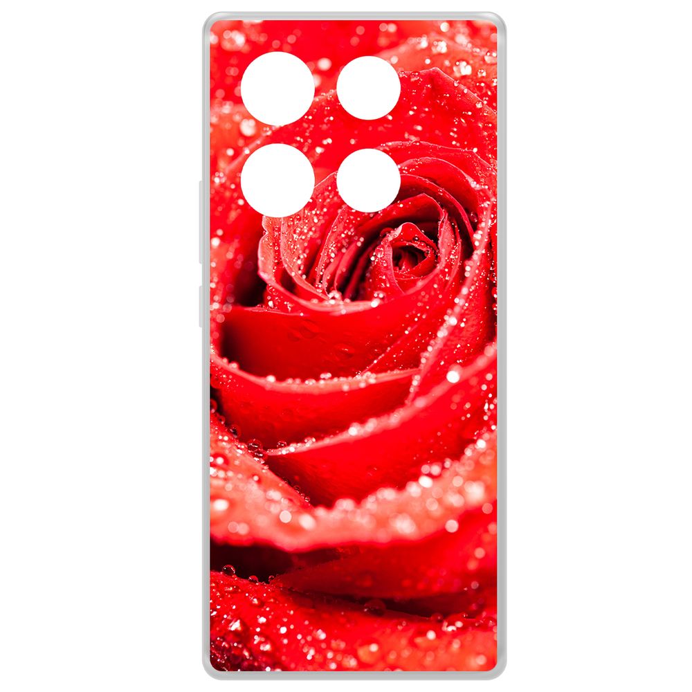 

Чехол-накладка Krutoff Clear Case Роза для INFINIX Note 40 Pro, Прозрачный
