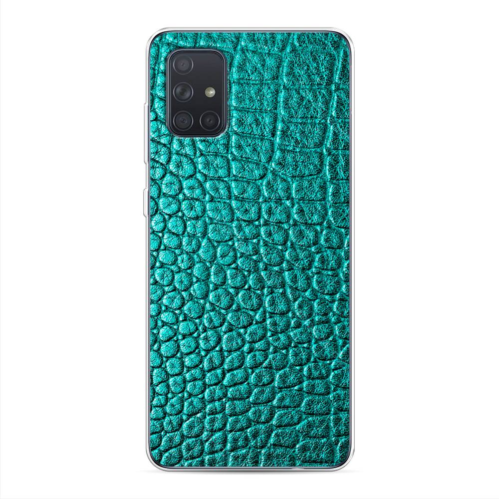 

Силиконовый чехол "Бирюзовая змея" на Samsung Galaxy A71, 29050-3