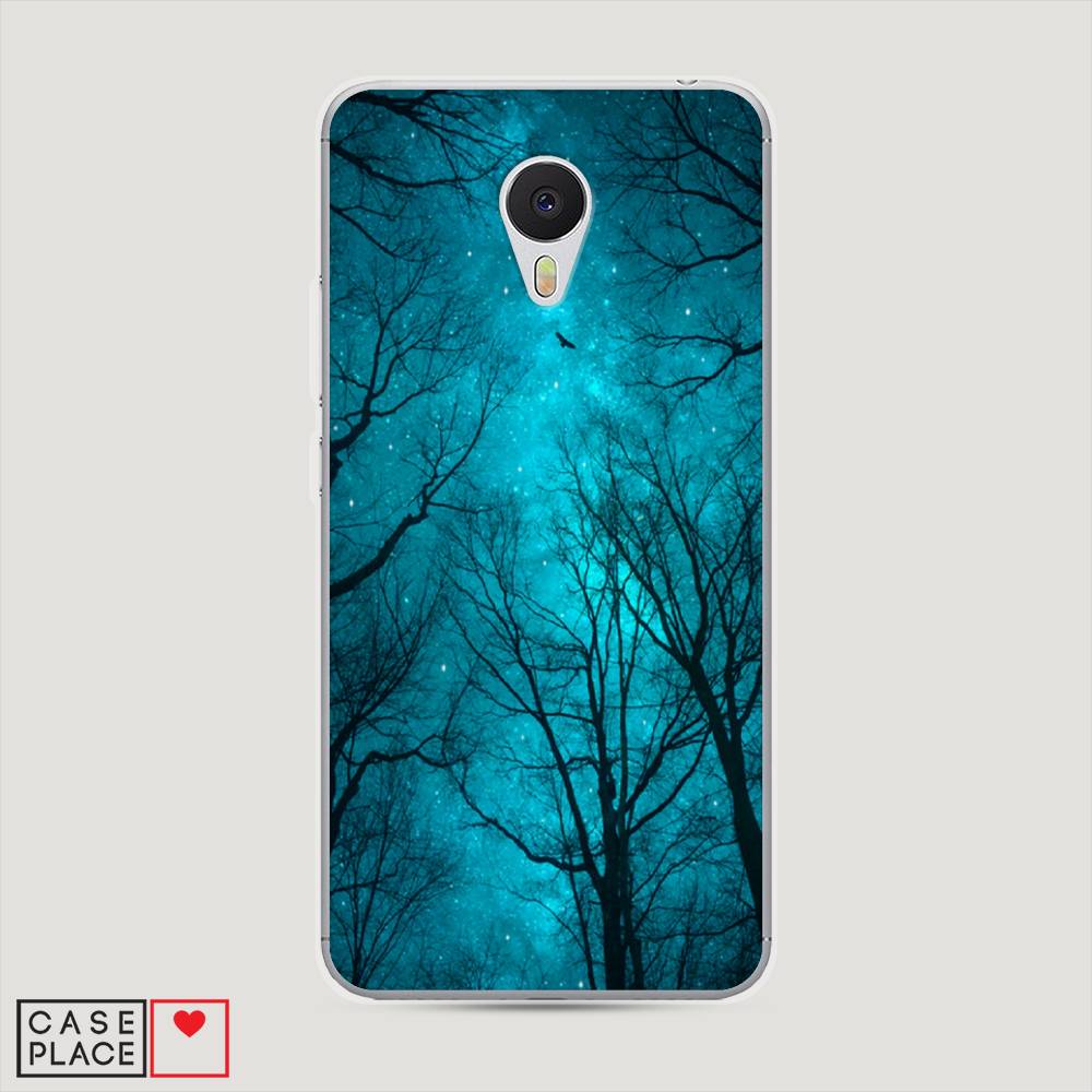 

Чехол Awog на Meizu M3 "Сказочный лес", Черный;голубой, 70350-4