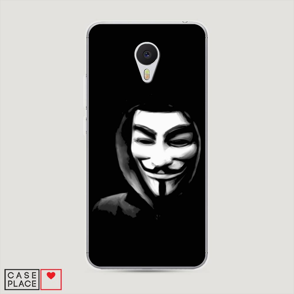 

Чехол Awog на Meizu M3 "Анонимус", Черный;серый;белый, 70350-5