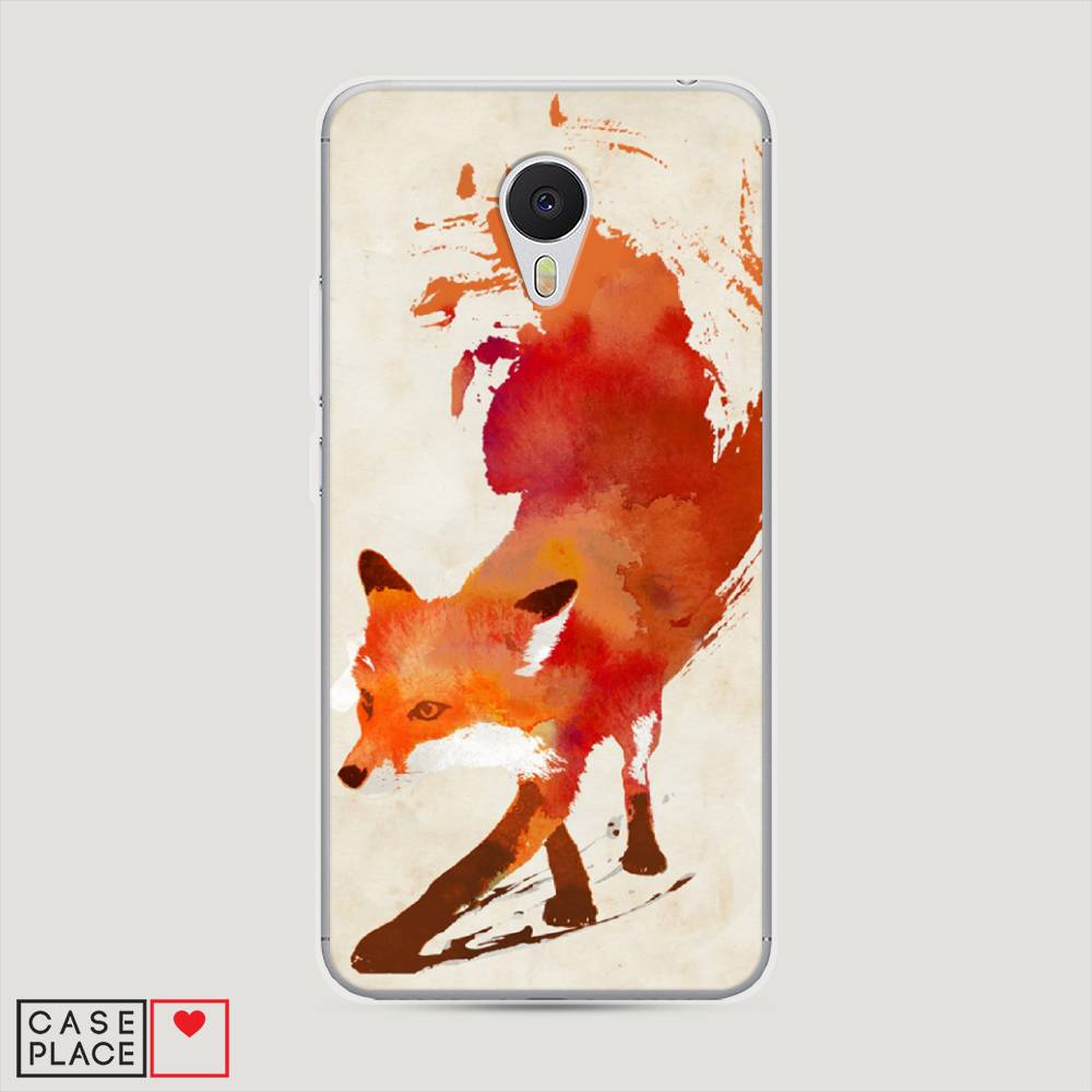 

Чехол Awog на Meizu M3 "Лиса", Оранжевый, 70350-10
