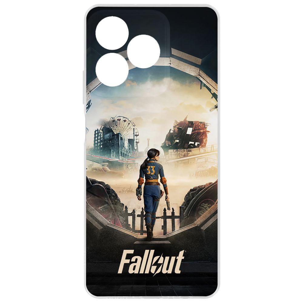 

Чехол-накладка Krutoff Clear Case Фоллаут (Fallout) - Убежище 33 для Realme C51