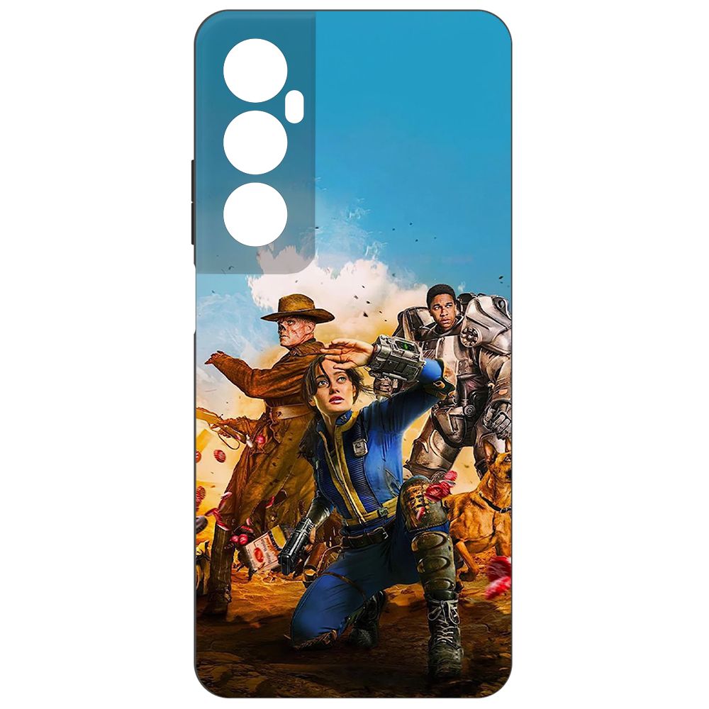 

Чехол-накладка Krutoff Soft Case Фоллаут (Fallout) - Люси, Гуль и Аарон для Realme C65