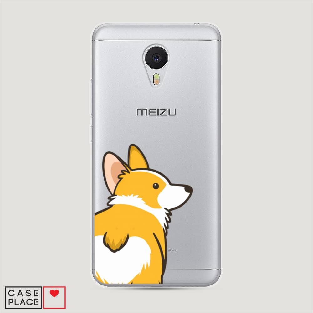 

Чехол Awog на Meizu M3 "Корги следуй за мной", Желтый;бежевый;белый, 70350-2