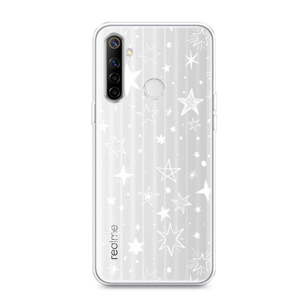 

Чехол Awog на Realme 6i "Звездочки графика белая", Разноцветный, 252950-7