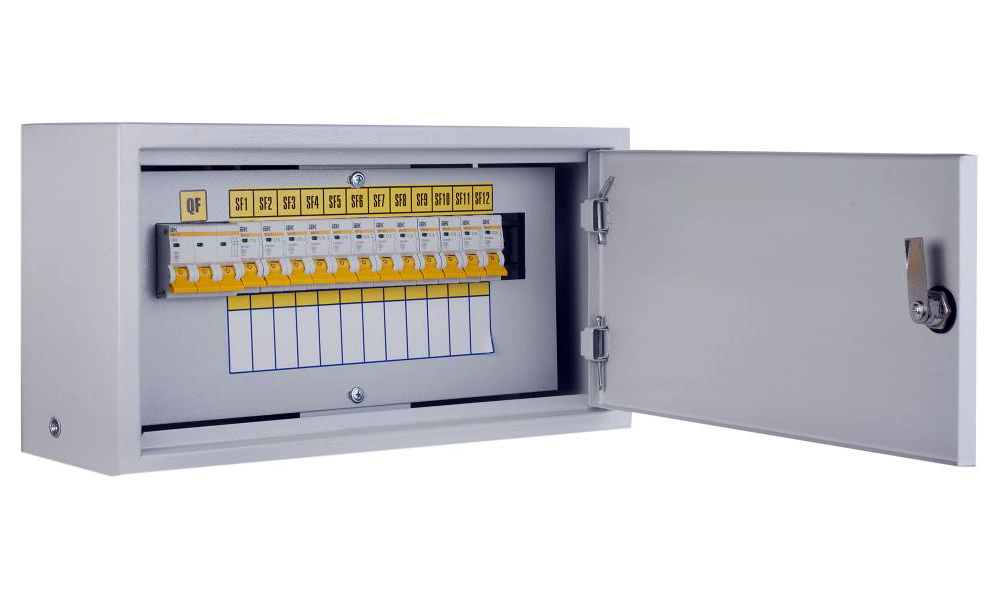 Щит ОЩВ-12/ОБЩ-3-100-12-0 (ВВ100А 12х16А) IP31 ИЭК MSM10-3N-100-12-31