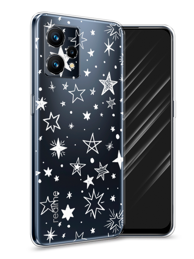 

Чехол Awog на Realme 9 "Звездочки графика белая", Разноцветный, 257250-7