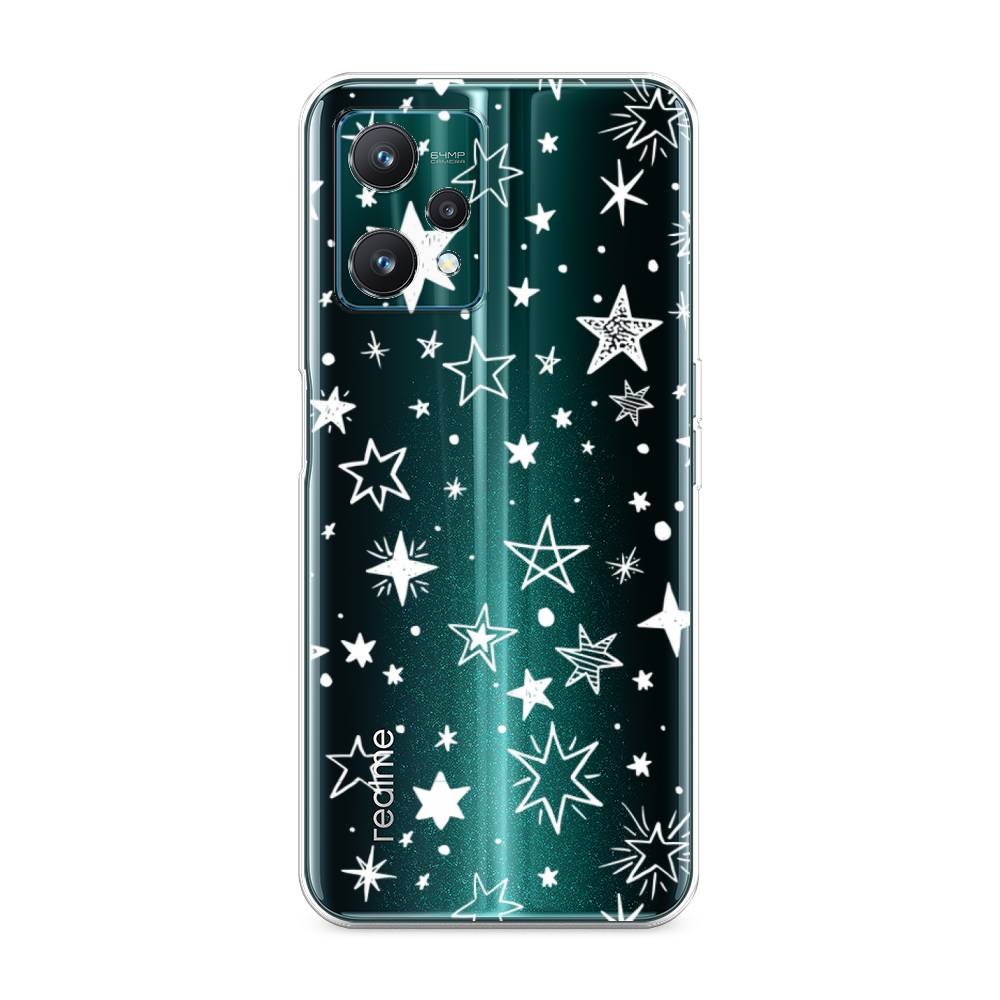 

Чехол Awog на Realme 9 Pro/9 5G "Звездочки графика белая", Разноцветный, 258850-7