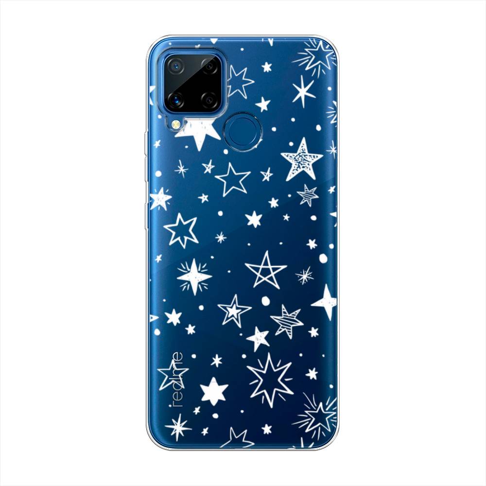 

Чехол Awog на Realme C15 "Звездочки графика белая", Разноцветный, 255050-7