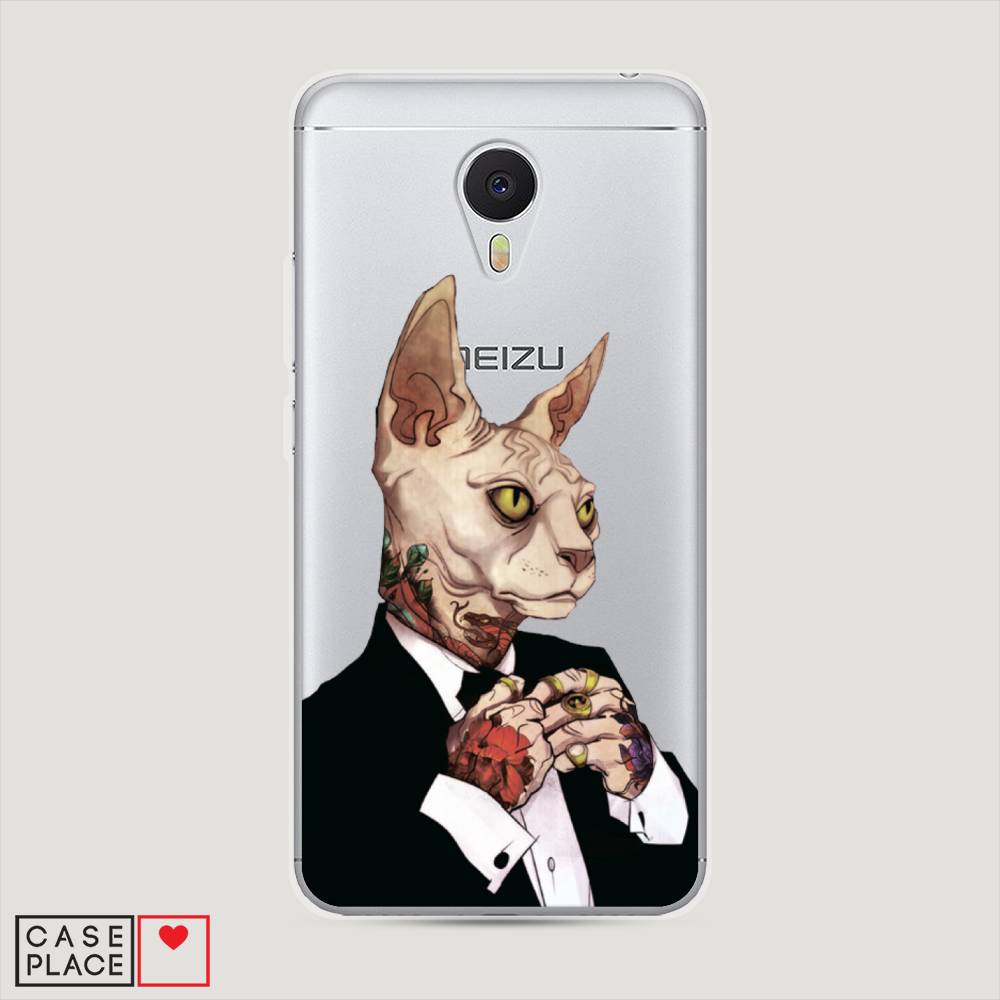 

Чехол Awog на Meizu M3 "Татуированный сфинкс", Бежевый;черный;красный, 70350-7