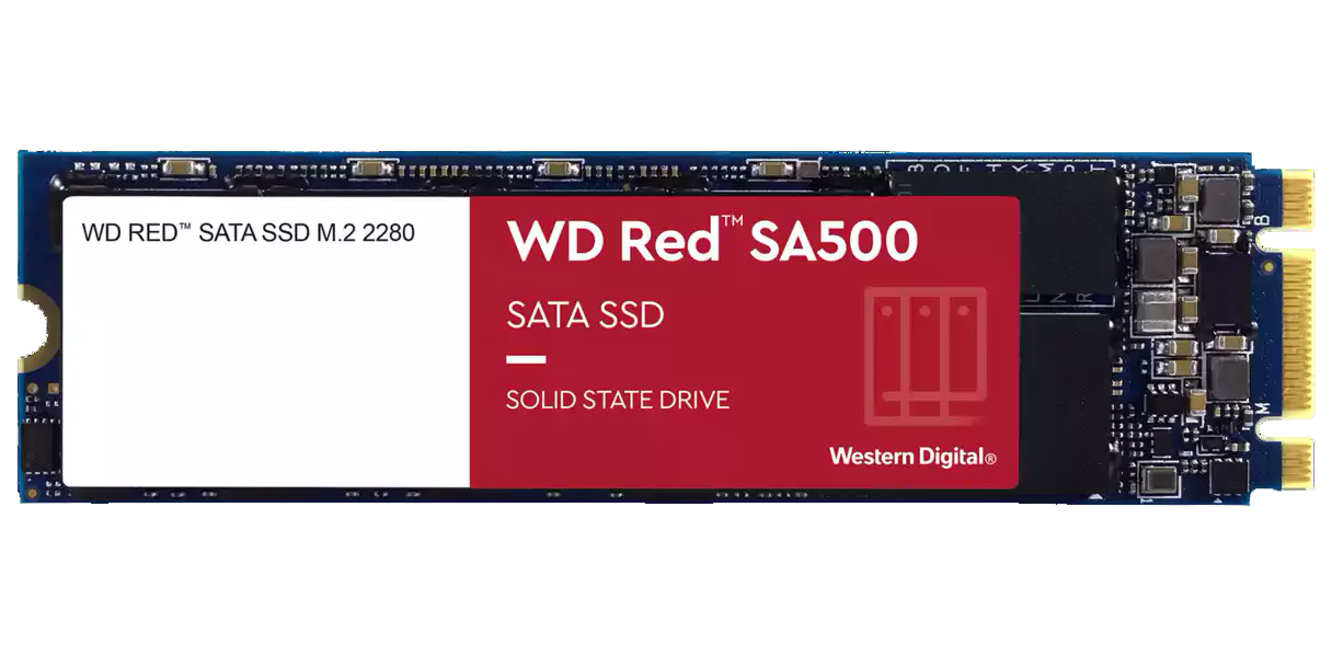 

SSD накопитель WD Red M.2 2280 500 ГБ (WDS500G1R0B), Red