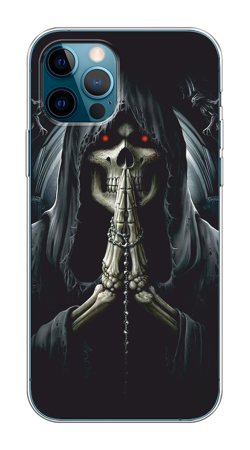 

Чехол Homey на Apple iPhone 12 "Молитва", Серый, 12550-1