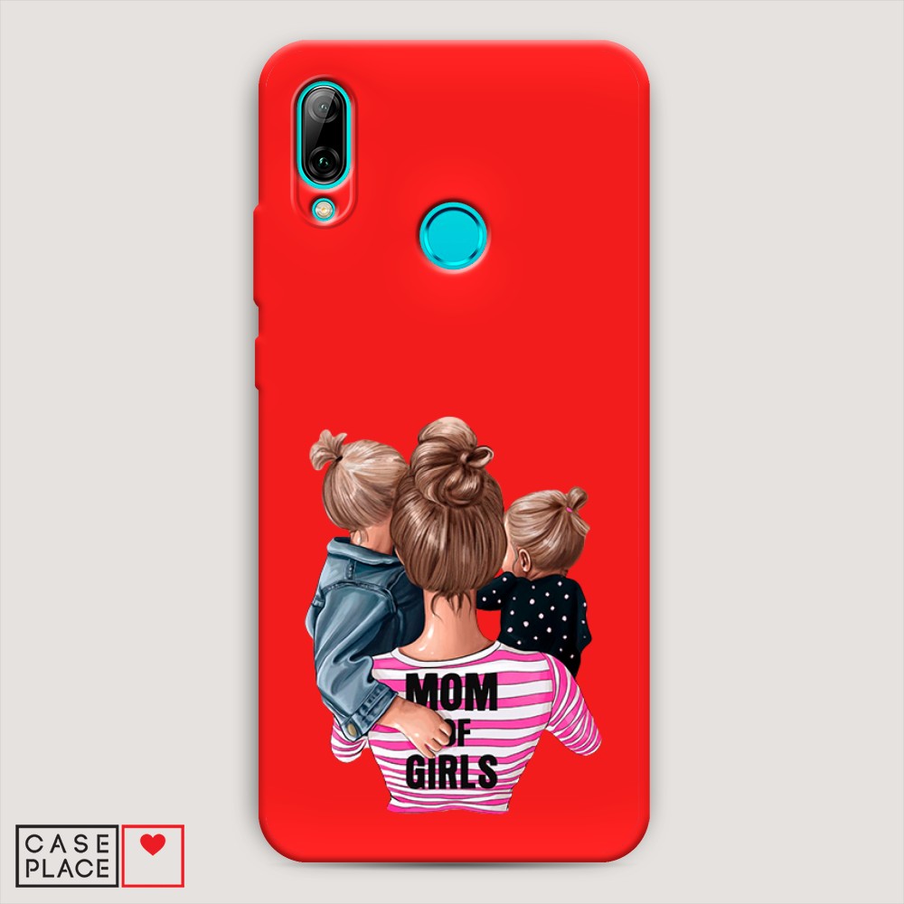 

Чехол Awog на Huawei P Smart 2019 "Mom of Girls", Разноцветный, 67253-1