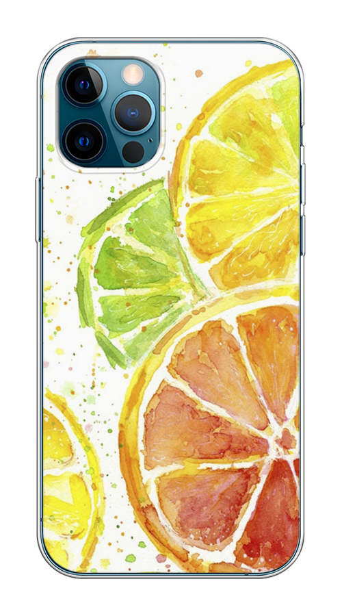 

Чехол Homey на Apple iPhone 12 "Цитрусовые", Белый;желтый;красный;зеленый, 12550-1