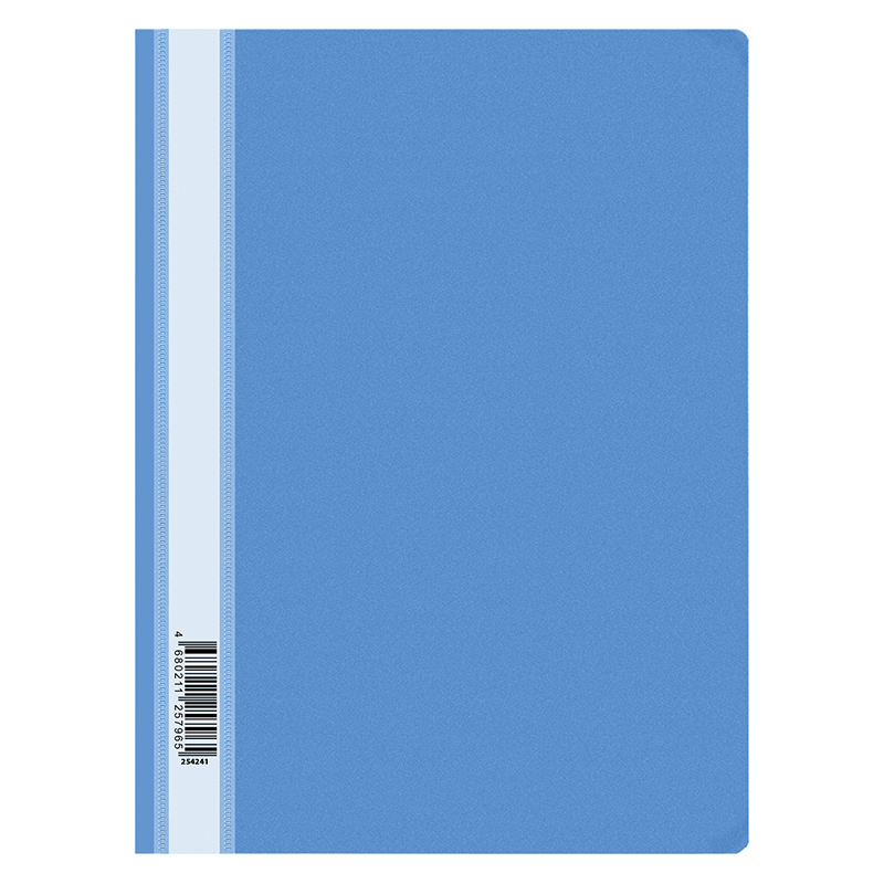 Папка-скоросшиватель пластик. OfficeSpace А4, 120мкм, голубая с прозр. верхом, (20шт.)