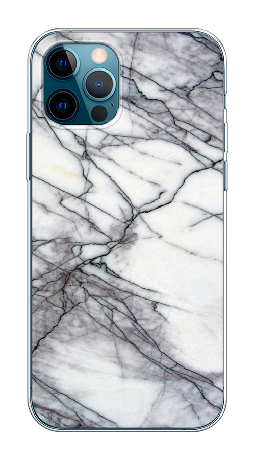 

Чехол Homey на Apple iPhone 12 "Минералы 11", Серый;черный, 12550-1