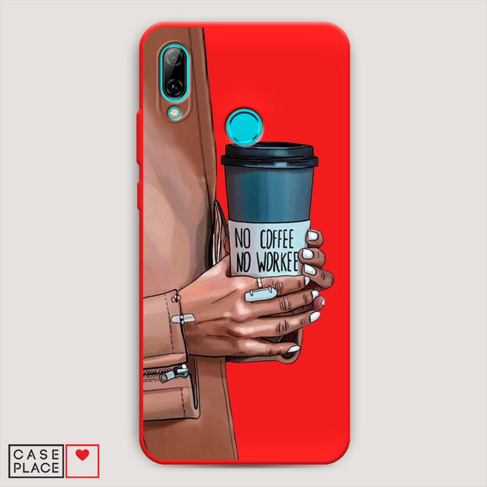 

Чехол Awog на Huawei P Smart 2019 "No coffee", Разноцветный, 67253-1