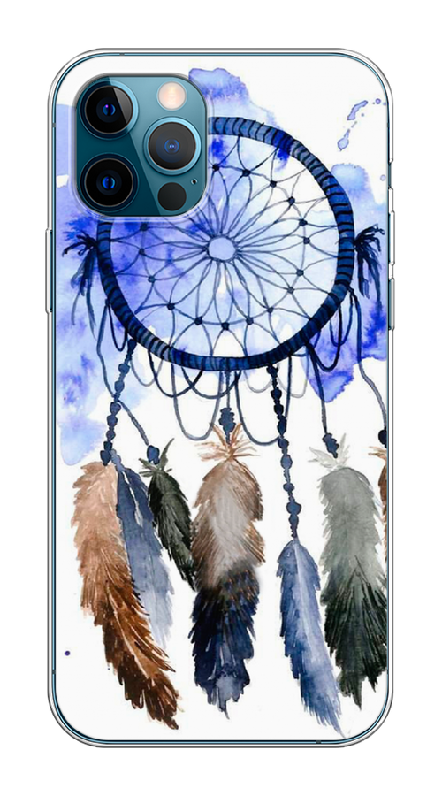 

Чехол Homey на Apple iPhone 12 "Ловец снов 1", Коричневый;синий, 12550-1