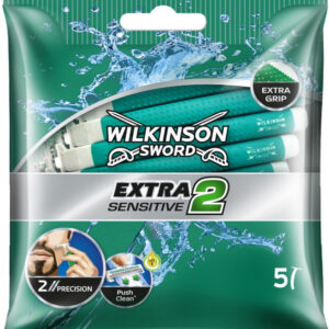 фото Бритвенный одноразовый станок extra 2 sensetive (5 шт.) wilkinson sword