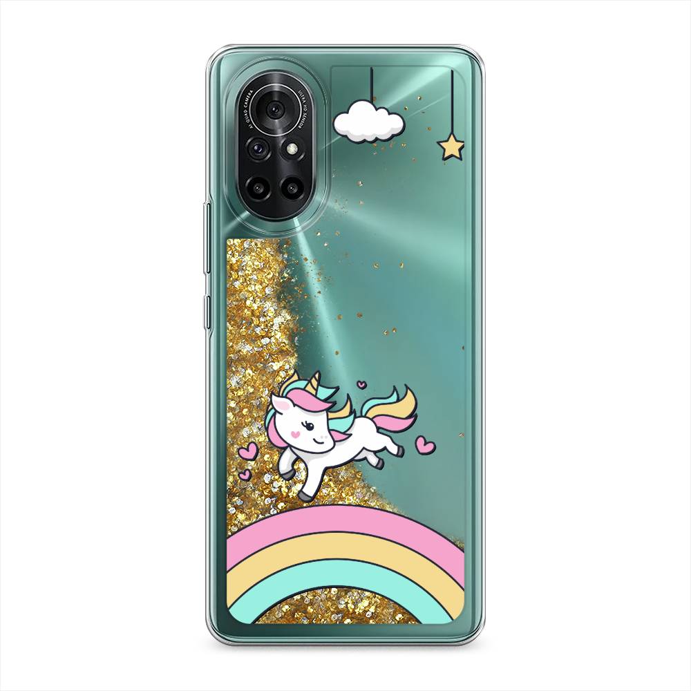 

Чехол Awog на Honor V40 Lite "Единорог на радуге", Разноцветный, 6105190-1