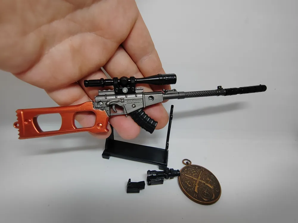 

Модель винтовки ВСС винторез mini, Серый;черный, vssmicro