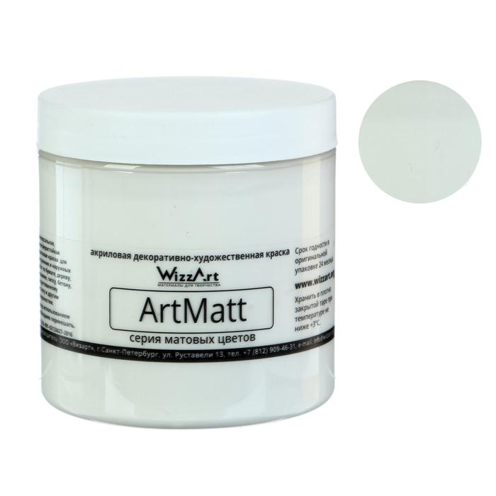 

Краска акриловая Matt, 500 мл, WizzArt, белая матовая, Белый